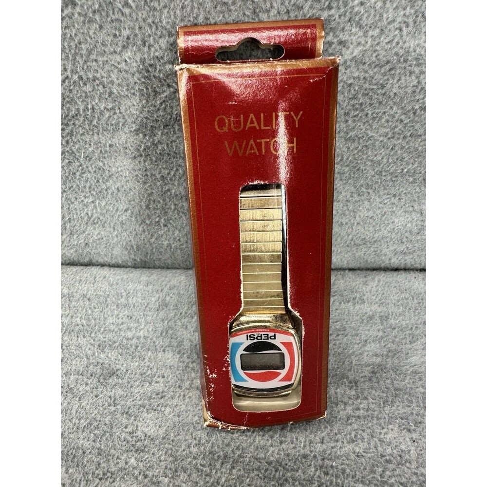 Pepsi Gold Tone Quality Digital Mechanical Analog Watch